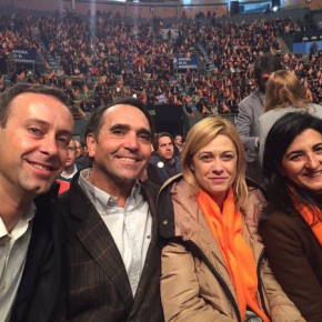 Ciudadanos Albacete ha formado parte de esas 10.000 personas que han teñido de naranja el Palacio de Vistalegre en Madrid