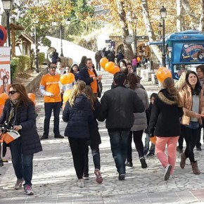 “Ruta Ciudadana” por Casas Ibáñez y Alcalá del Júcar para poner de color naranja a Castilla-La Mancha