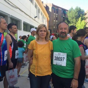 Carmen Picazo en la carrera solidaria del Teléfono de la Esperanza