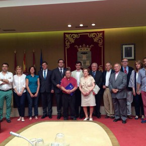 Carmen Picazo en la recepción del alcalde de Reconquista