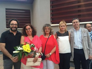 Carmen en las fiestas del barrio del Hospital